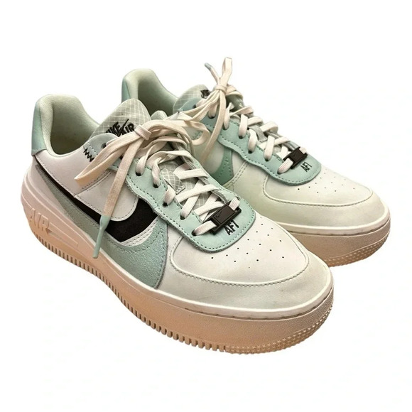 Nike Air Force 1 Low PLT.AF.ORM Barely Green Brown Mint Y2K Vintage Size 8 - Picture 5 of 13